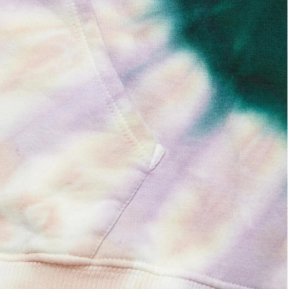 NWT Wildfox Womens S Navy Circular Tie Dye Hoodie Retail $126 - Picture 6 of 7